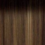 OUTRE Perfect Hairline Synthetic HD Lace Wig - DOMINICA 16" - Color DR Chocolate Cream swatch