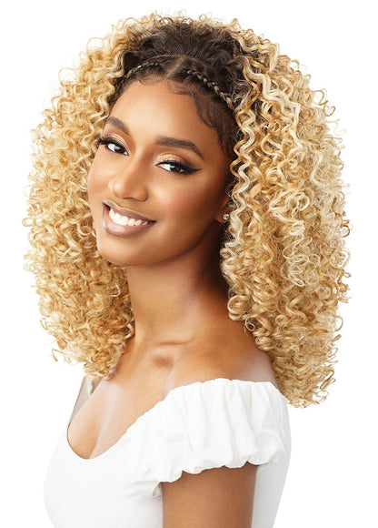 OUTRE Synthetic 13x2 HD Lace Front Wig - Halo Stitch Braids 18" - product image 2