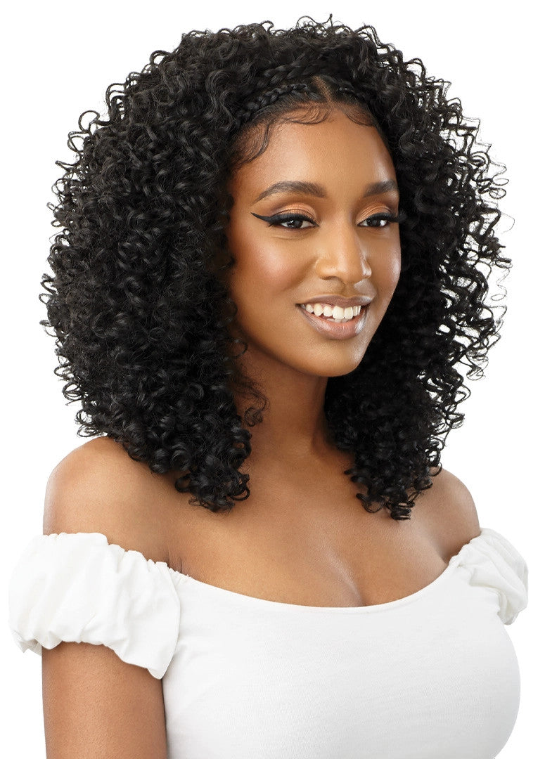 OUTRE Synthetic 13x2 HD Lace Front Wig - Halo Stitch Braids 18" - product image 3