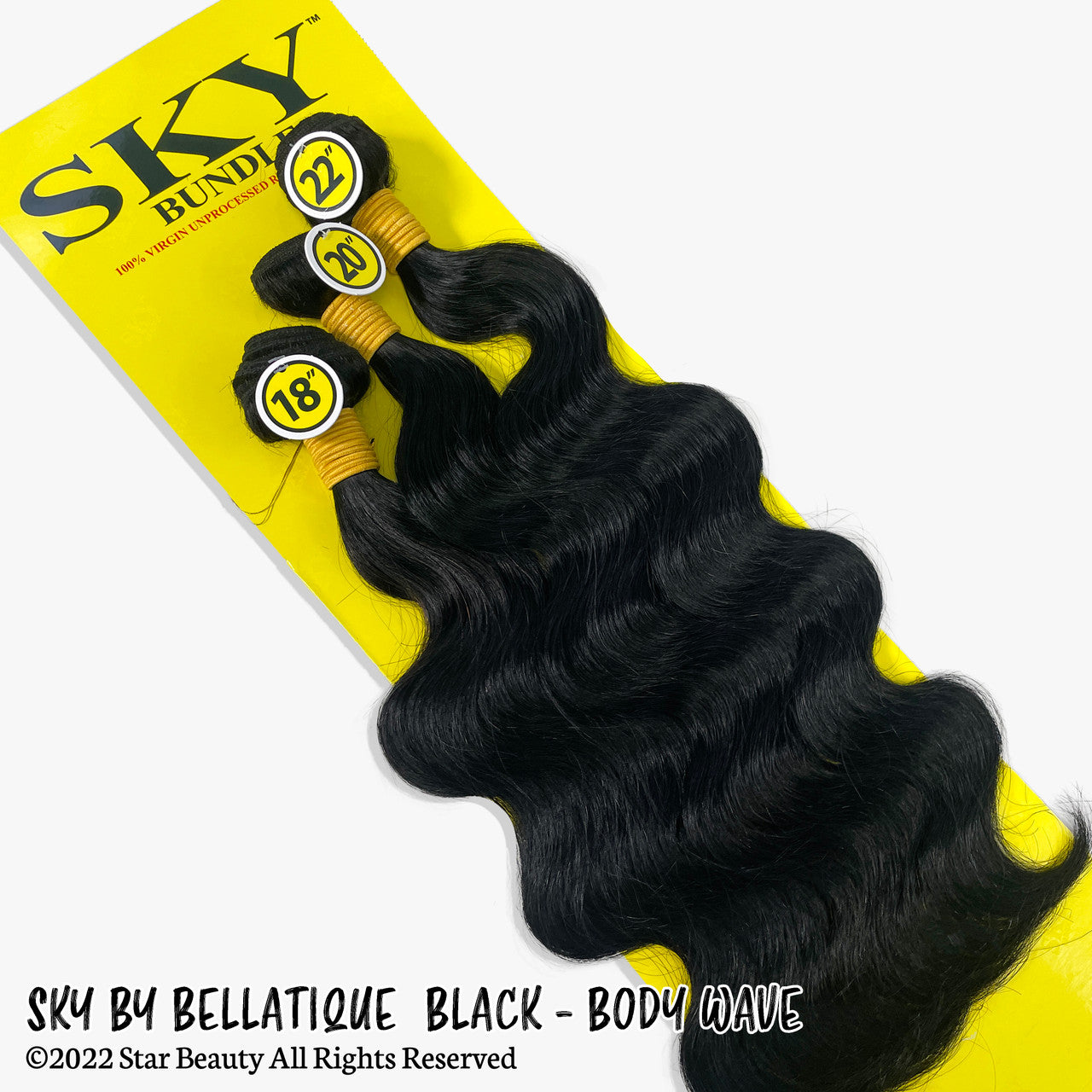 SKY 100% Virgin Human Hair Multi Pack - Body Wave [#Natural Black] (10"- 30")