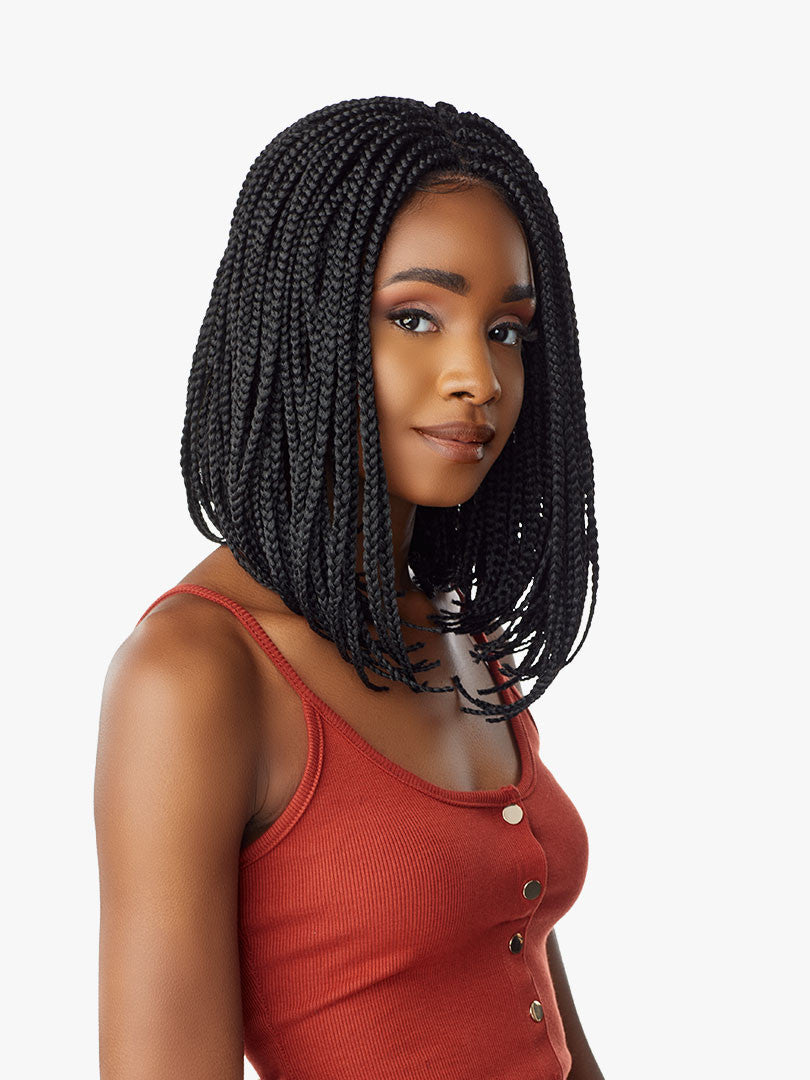 SENSATIONNEL Cloud 9 4X4 PART SWISS LACE Wig - BOX BRAID BOB - product image 3