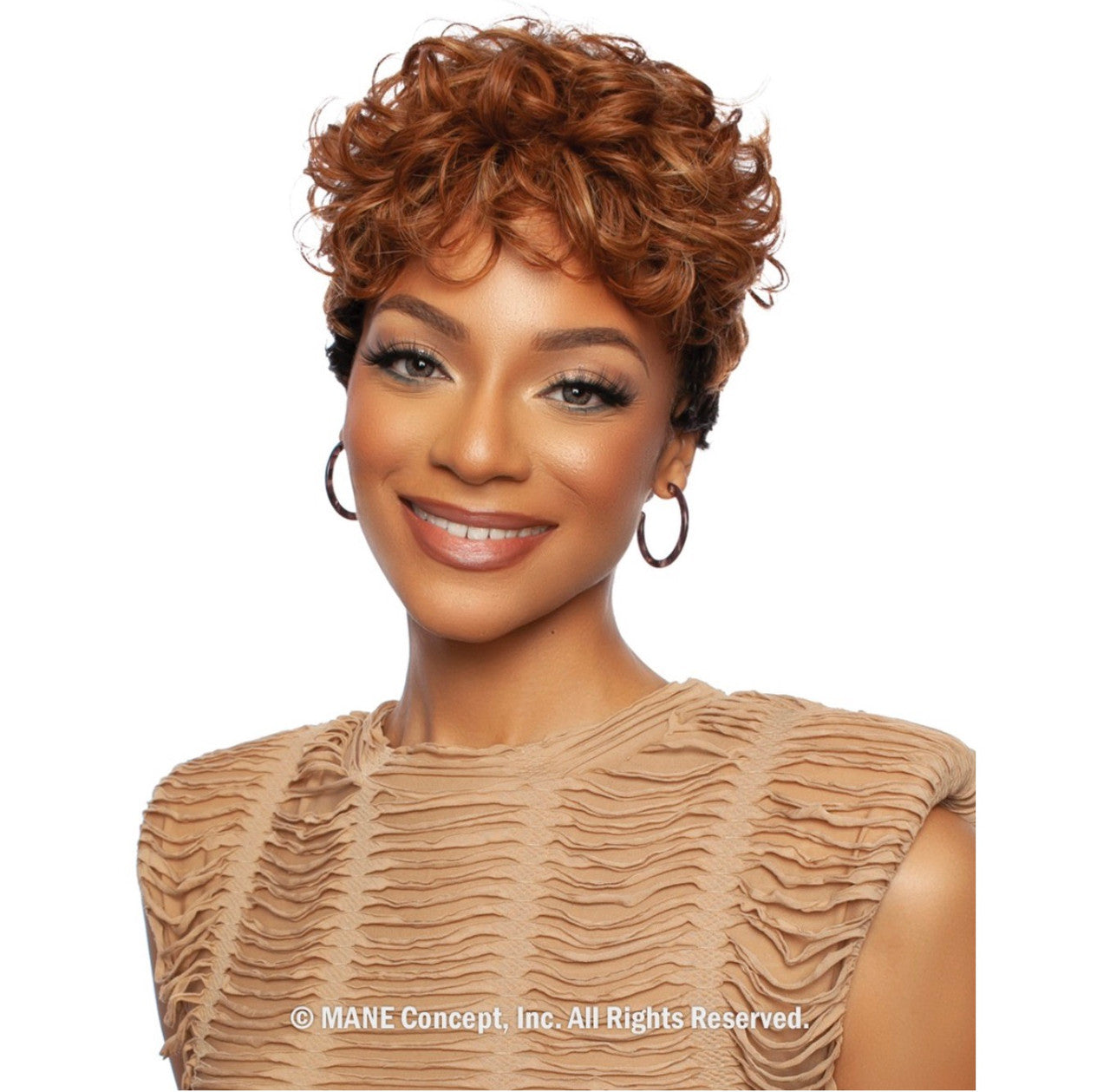 MANE CONCEPT 100% Unprocessed Human Hair Trill Full Wig - TR1151 - 11A PIXIE WEAVE