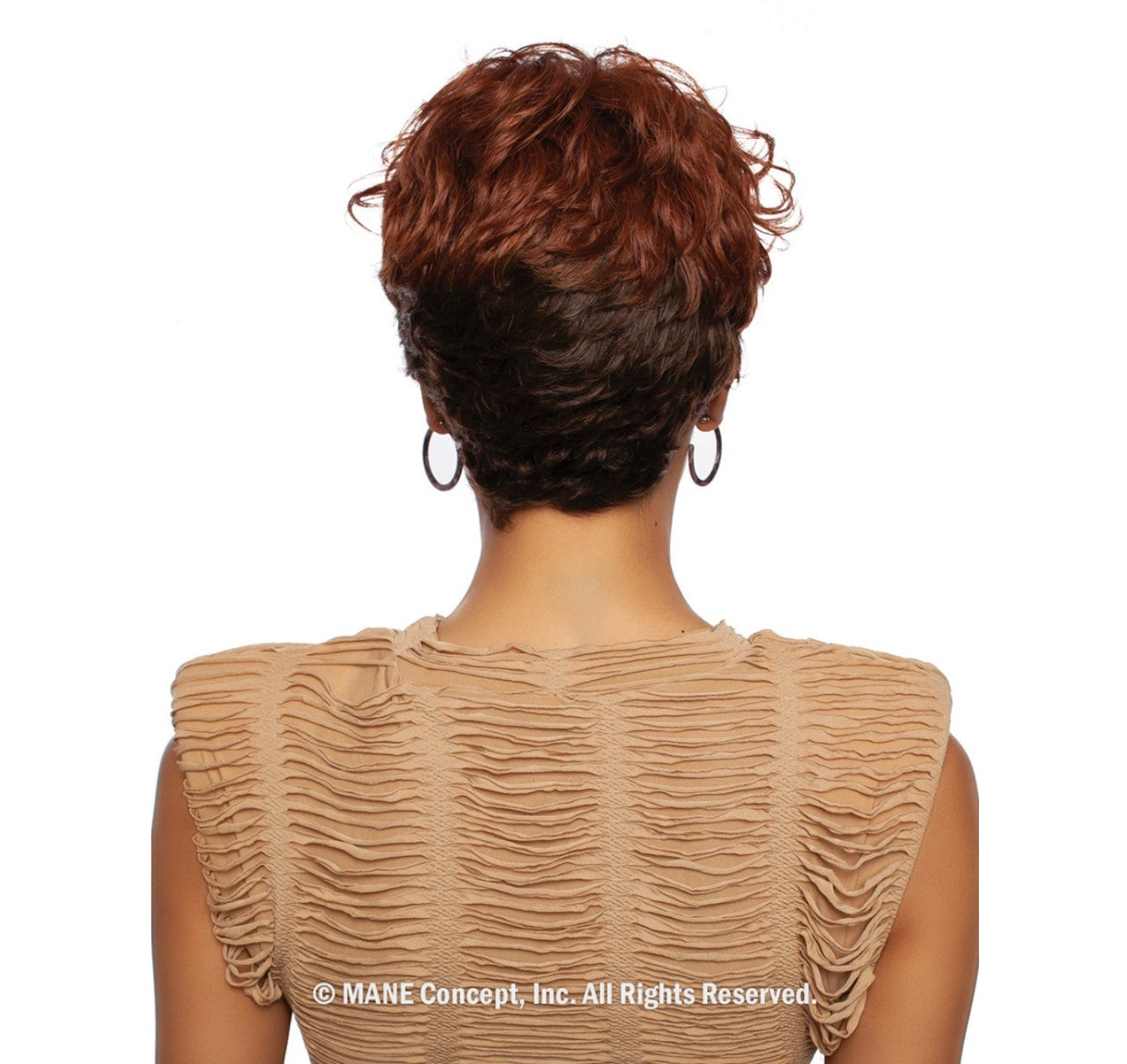 MANE CONCEPT 100% Unprocessed Human Hair Trill Full Wig - TR1151 - 11A PIXIE WEAVE - product image 4