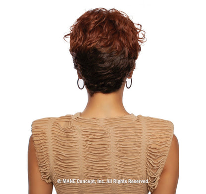 MANE CONCEPT 100% Unprocessed Human Hair Trill Full Wig - TR1151 - 11A PIXIE WEAVE - product image 4