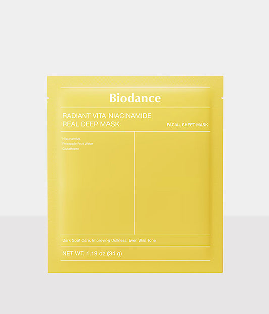 BIODANCE  Radiant Vita Niacinamide Real Deep Mask (1 Sheet)