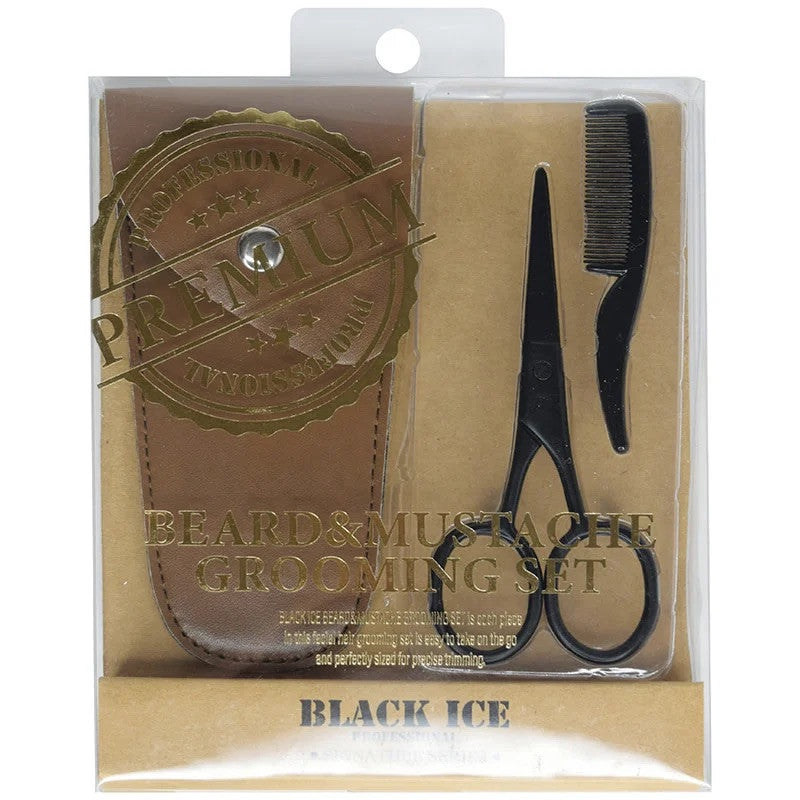 Black Ice Professional Beard & Mustache Grooming Kit