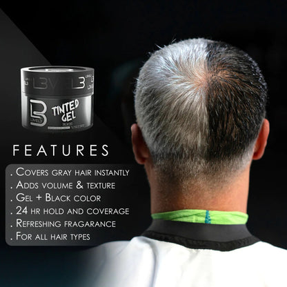 LEVEL 3 Tinted Hair Gel (Black)