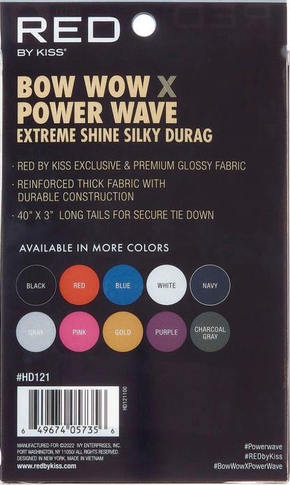 KISS Bow Wow X Power Wave Extreme Shine Silky Durag