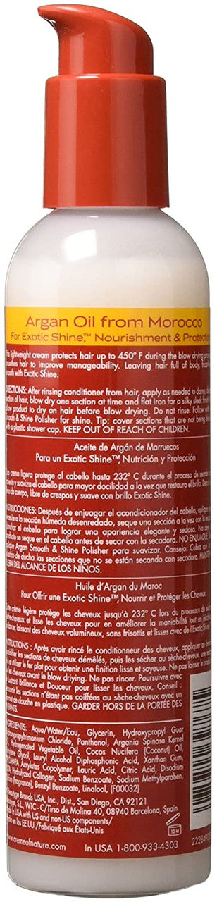 Creme Of Nature Argan Oil Heat Protector Smooth And Shine Blow Out Creme