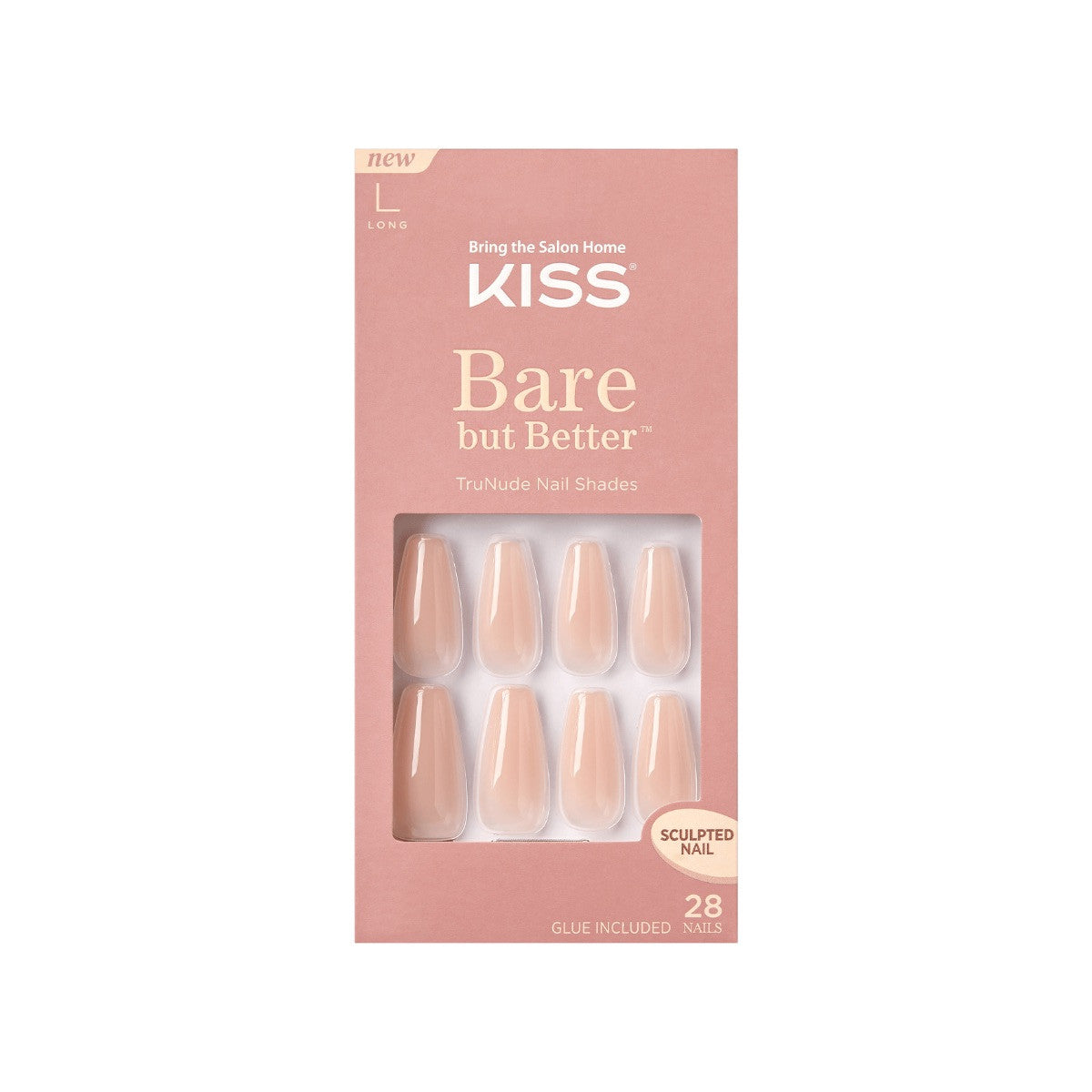 KISS Bare But Better Nails 28 Count