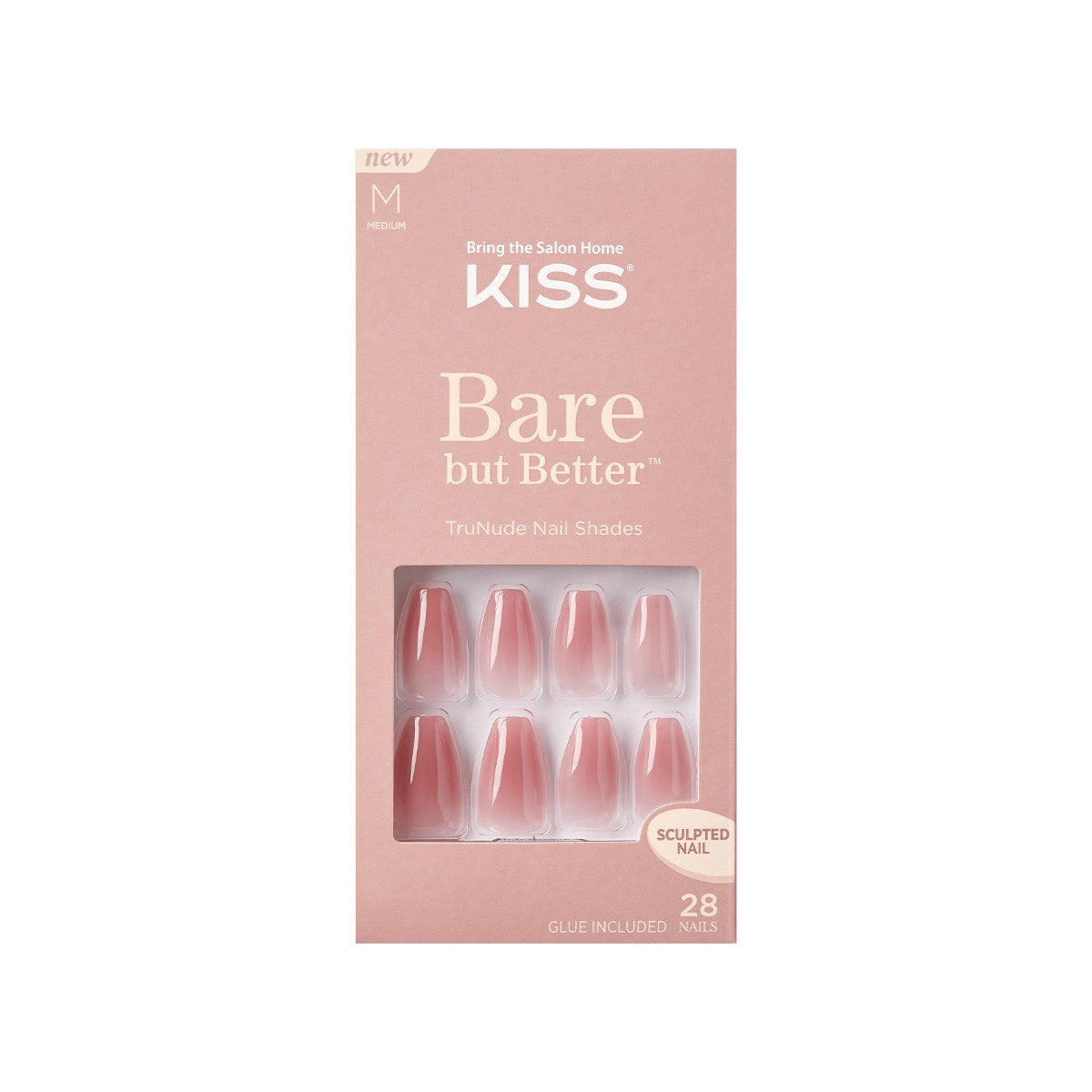 KISS Bare But Better Nails 28 Count