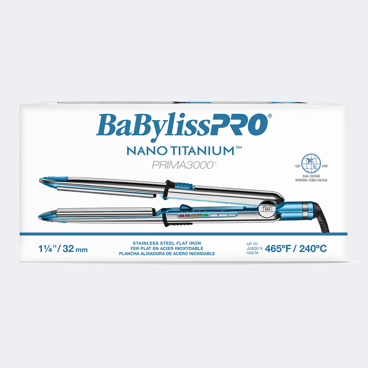 BaBylissPRO Nano Titanium Prima3000 1¼" Ionic Straightener