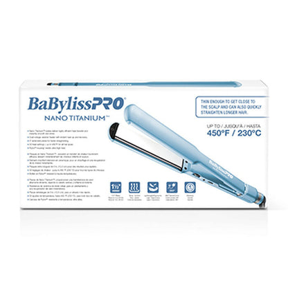 BabylissPRO Nano Titanium Ultra-Thin Flat Iron 1 1/2