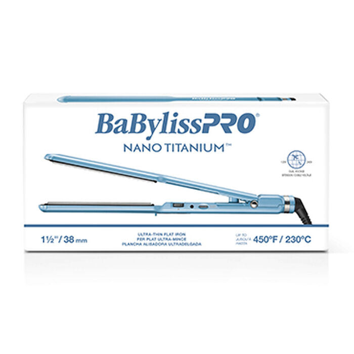 BabylissPRO Nano Titanium Ultra-Thin Flat Iron 1 1/2