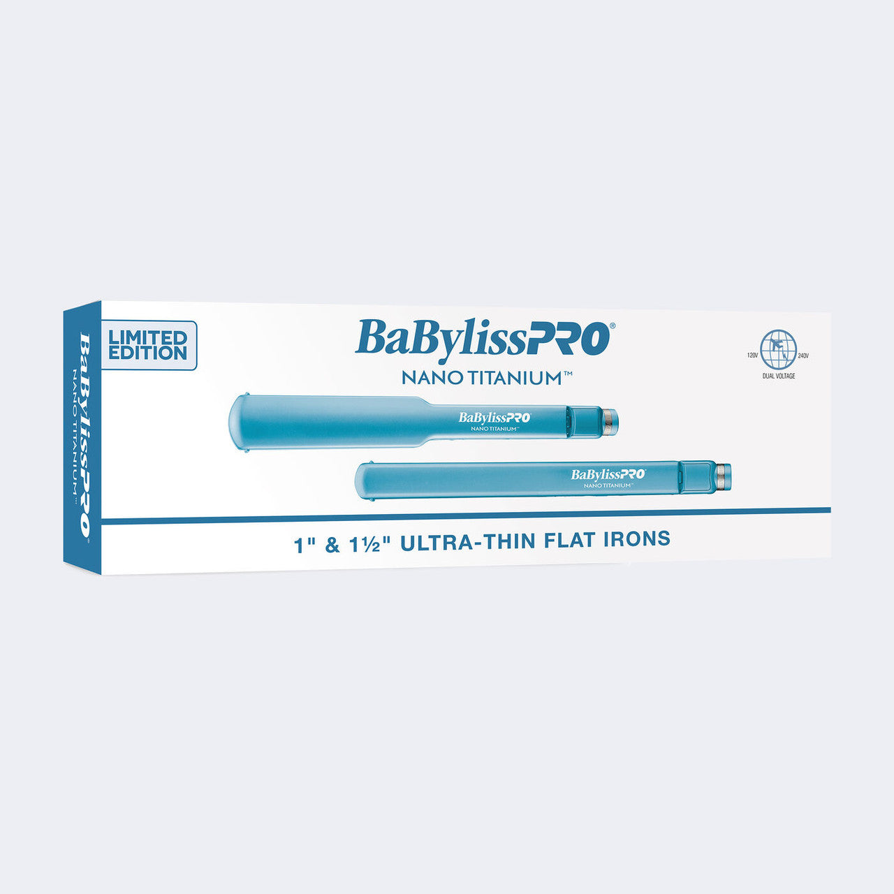 BaBylissPRO Nano Titanium Ultra-Thin Flat Irons 1" & 1-1/2" Combo