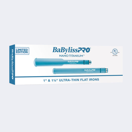 BaBylissPRO Nano Titanium Ultra-Thin Flat Irons 1" & 1-1/2" Combo
