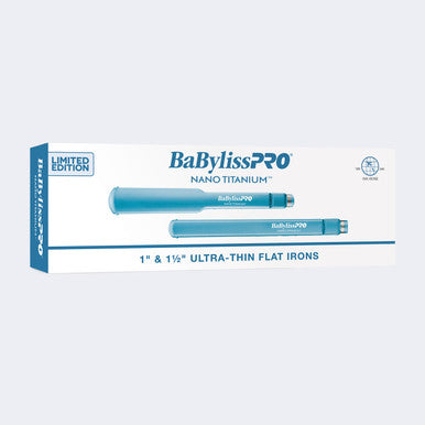 BaBylissPRO Nano Titanium Ultra-Thin Flat Irons 1" & 1-1/2" Combo