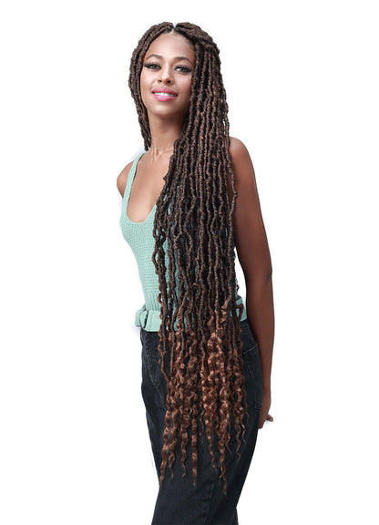 BOBBI BOSS Synthetic Crochet Braid Locs - NU LOCS FRENCH TIPS 36 2x BNULCFT-36