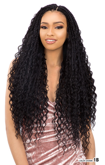 SHAKE N GO Freetress Braid Synthetic Crochet Hair - Boho Hippie Braid 22"