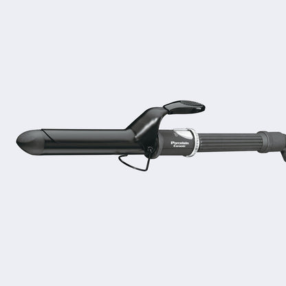 BaBylissPRO Porcelain Ceramic Straightening Iron 1" & Spring Curling Iron 1-1/4" Combo
