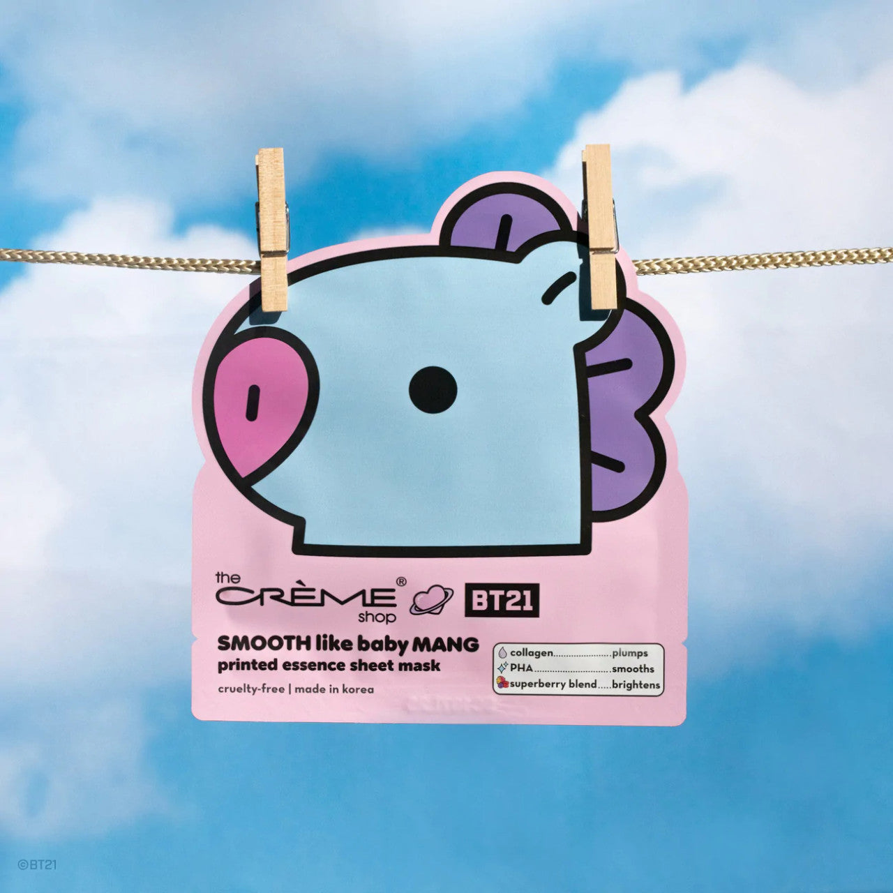 THE CREME SHOP SMOOTH Like Baby MANG Printed Essence Sheet Mask