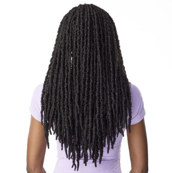 SENSATIONNEL Synthetic Lulutress Pre Looped Crochet Braid 2X Skinny Butterfly Locs 18"