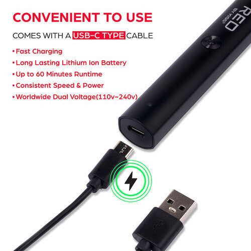 RED Rechargeable Nose Hair Trimmer