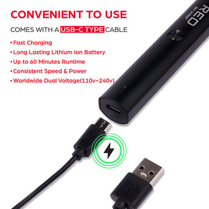 RED Rechargeable Nose Hair Trimmer