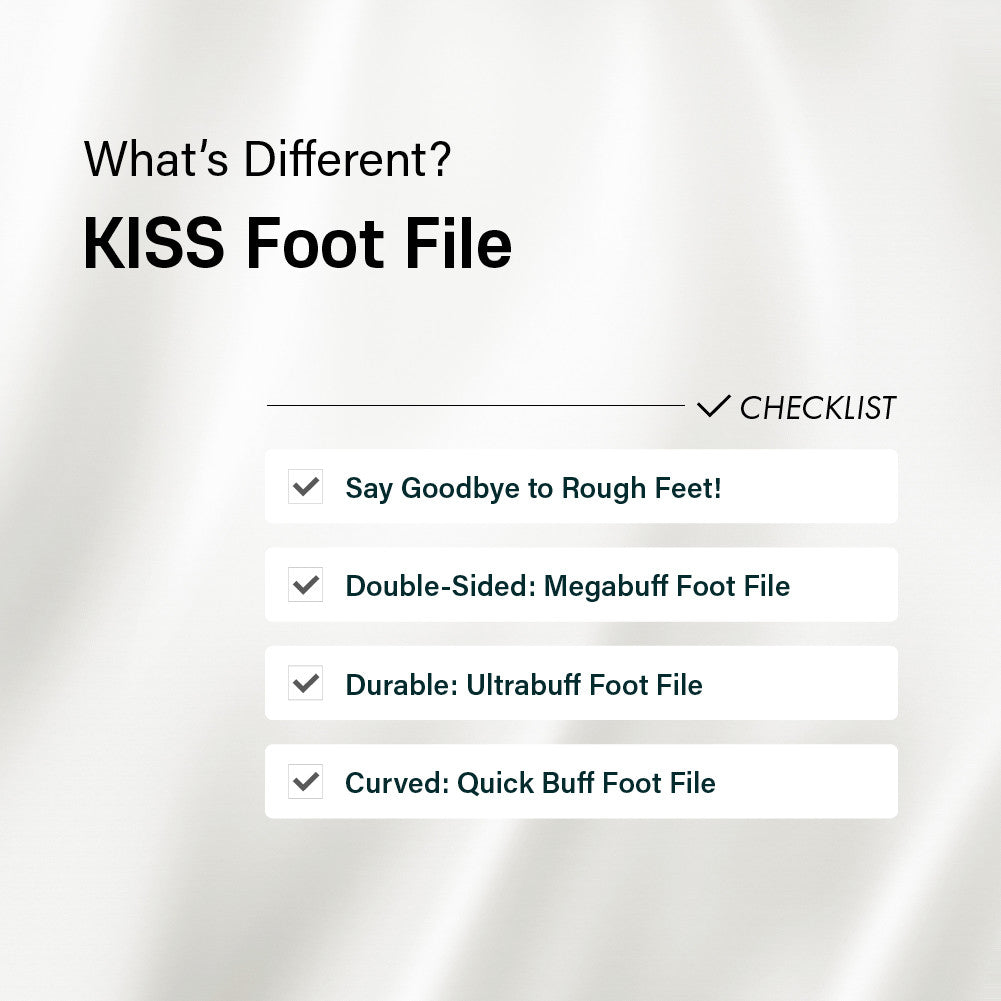 KISS Dual-Sided Quickbuff Foot File