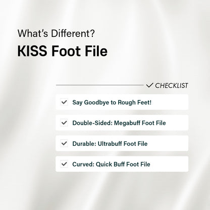 KISS Dual-Sided Quickbuff Foot File