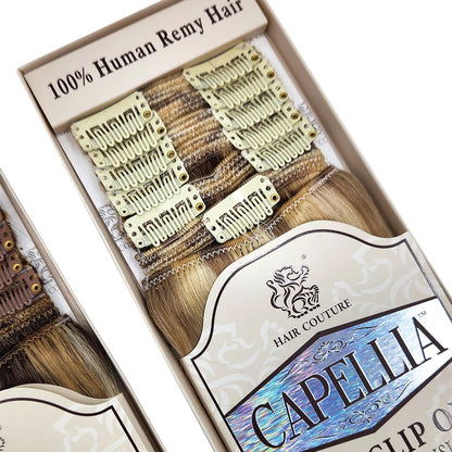 Hair Couture 100% Human Hair Extensions - CAPELLIA 9PCS CLIP-IN