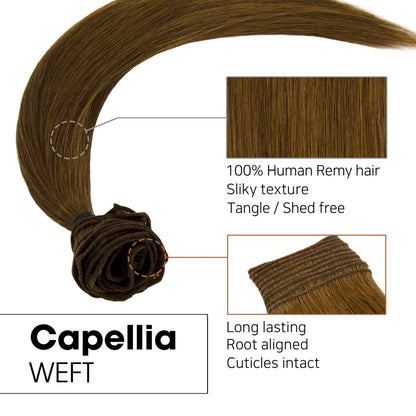 Hair Couture 100% Human Hair Extensions Avanti 9pcs Clip-ins - CAPELLIA WEFT