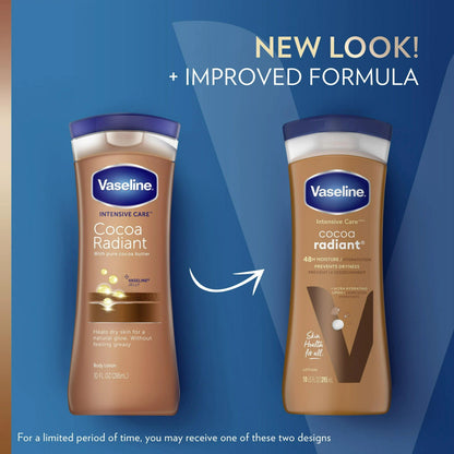 VASELINE Intensive Care Radiant Non Greasy Body Lotion - Cocoa (11 oz)