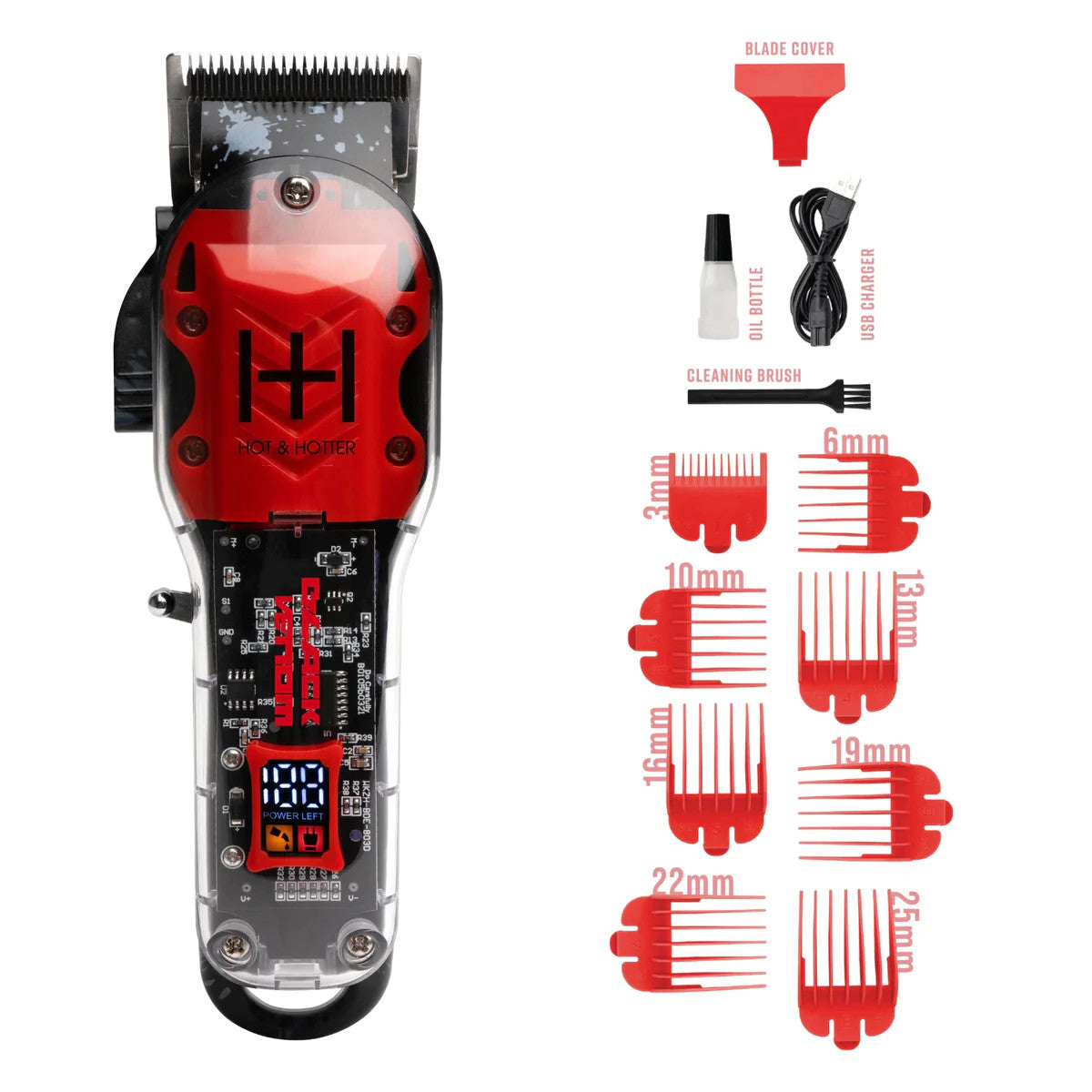 Annie Hot & Hotter Professional Rechargeable Clippers Black Venom