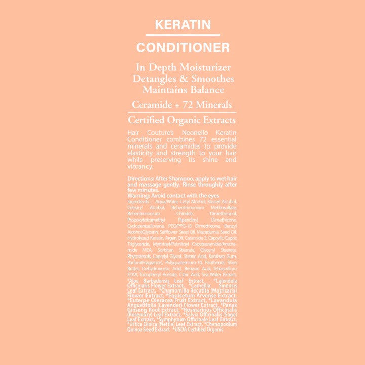 Hair Couture Professional NEONELLO Keratin 72 Minerals Conditioner