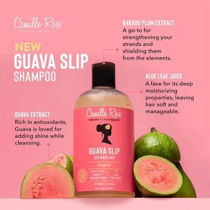 Camille Rose Guava Slip Detangling Shampoo (12oz)