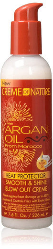 Creme Of Nature Argan Oil Heat Protector Smooth And Shine Blow Out Creme