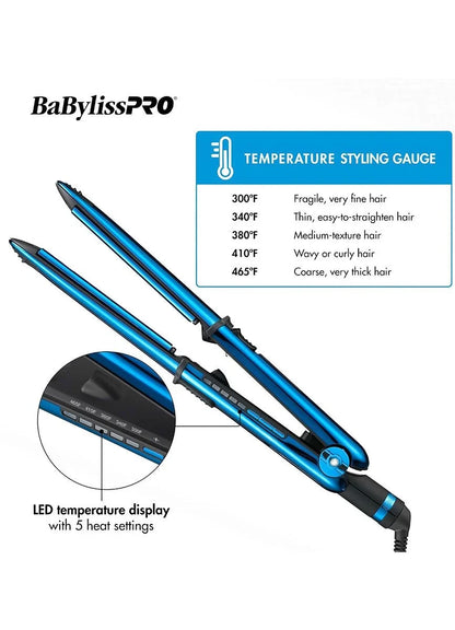 BaBylissPRO Nano Titanium 1 1/4" Extended-Barrel Curling Iron & 1 1/4" Prima 3000 Iron (Limited Edition BNTPP54MB) - product image 8