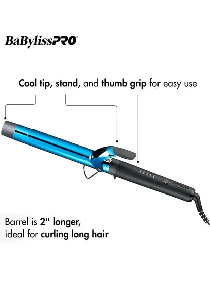 BaBylissPRO Nano Titanium 1 1/4" Extended-Barrel Curling Iron & 1 1/4" Prima 3000 Iron (Limited Edition BNTPP54MB) - product image 10