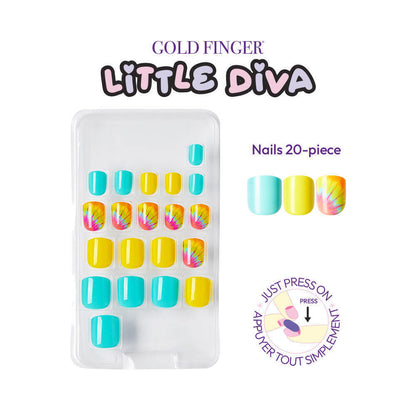 KISS Gold Finger Little Diva Sticker Nails – You’re a Shining Star