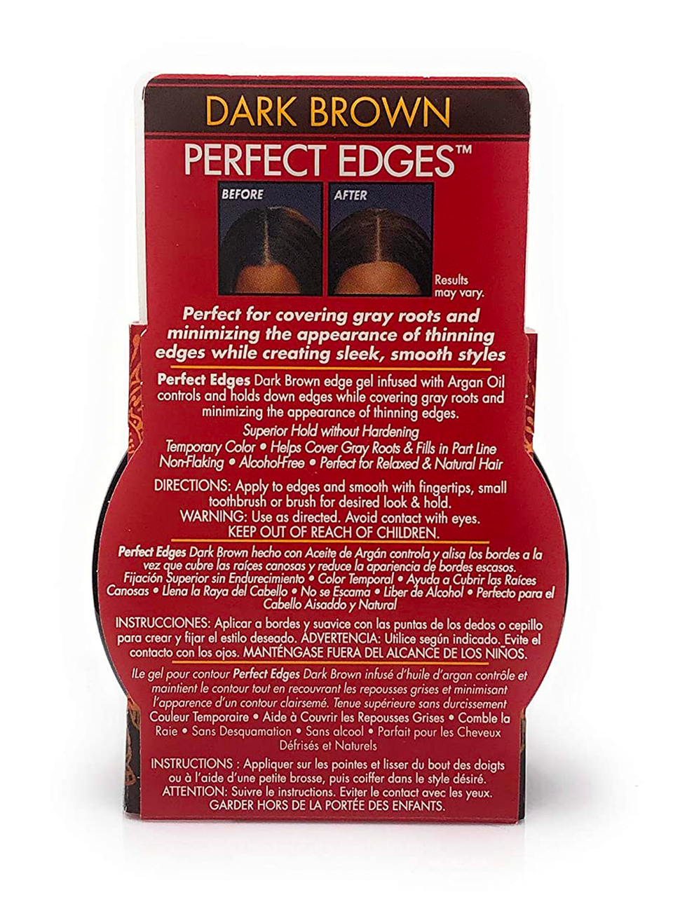 Creme Of Nature Argan Oil Perfect Edges - Dark Brown