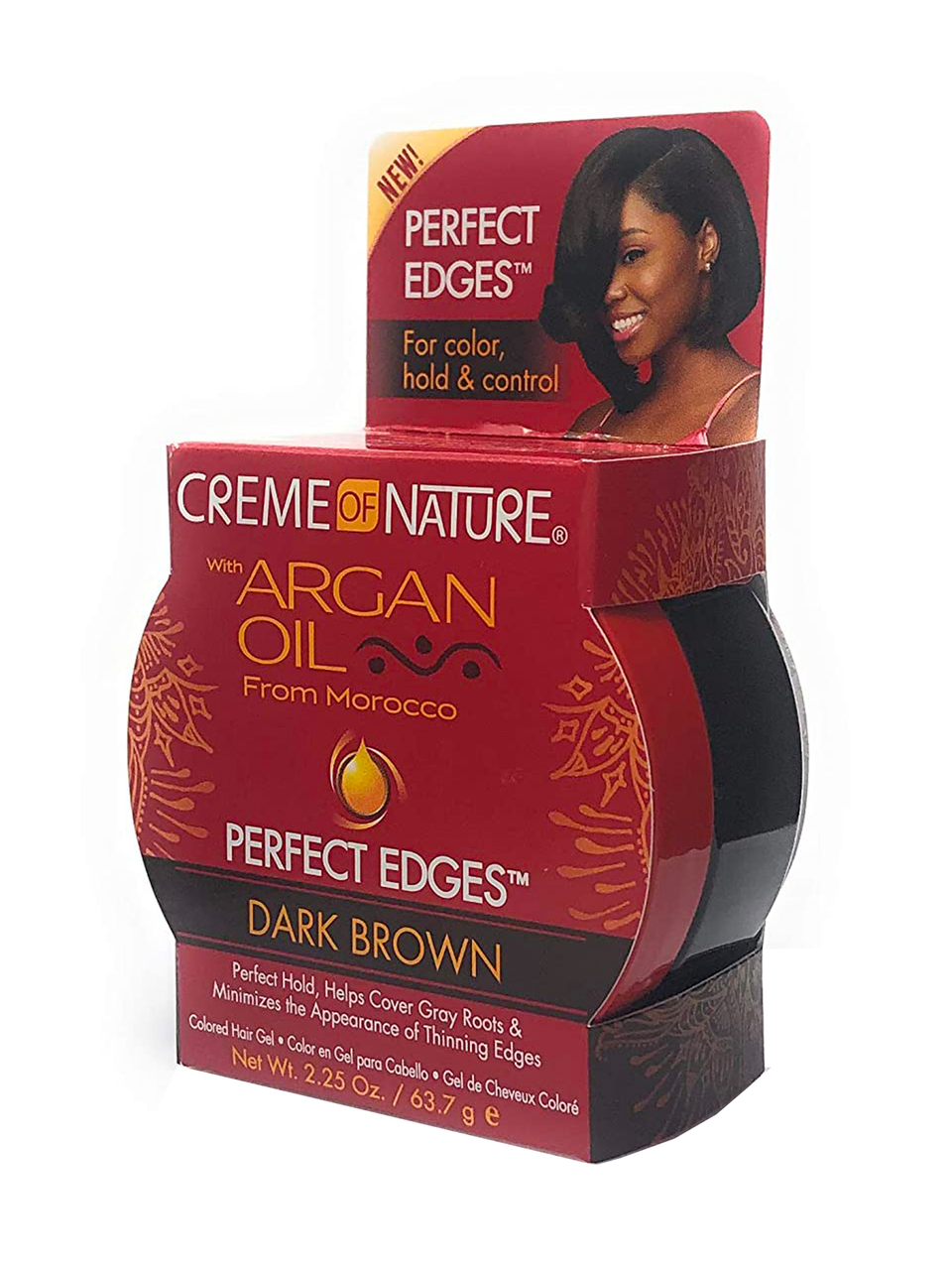 Creme Of Nature Argan Oil Perfect Edges - Dark Brown