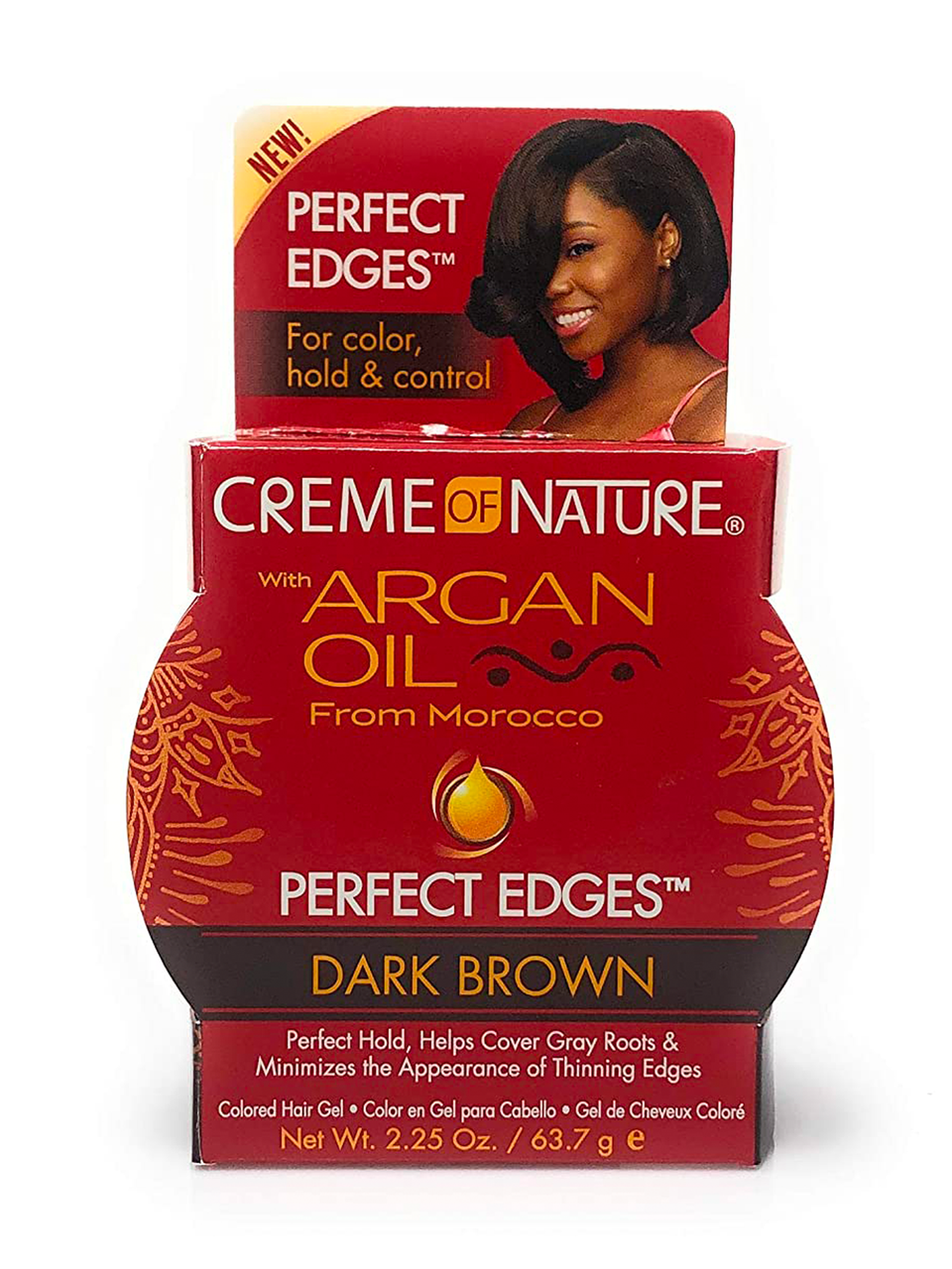 Creme Of Nature Argan Oil Perfect Edges - Dark Brown