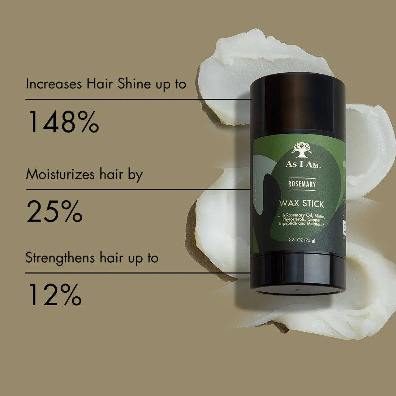 As I Am Rosemary Wax Stick (2.6oz)