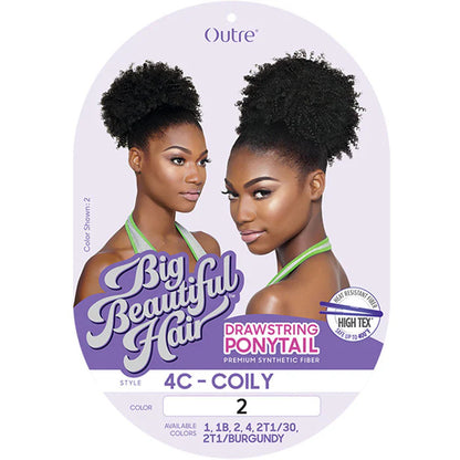 OUTRE Synthetic Big Beautiful Hair Drawstring Ponytail - 4C COILY