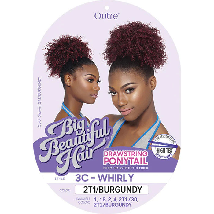 OUTRE Synthetic Big Beautiful Hair Drawstring Ponytail - 3C - WHIRLY