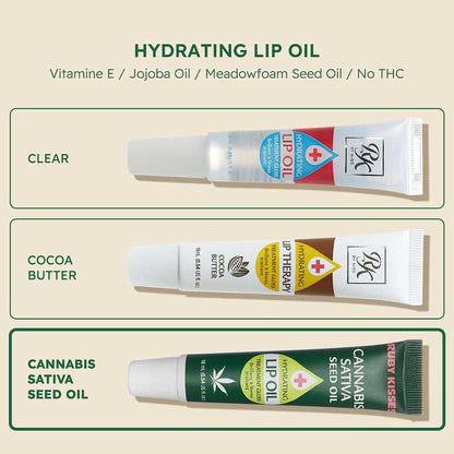 Ruby Kisses Cannabis Sativa Hemp Seed Lip Oil Treatment