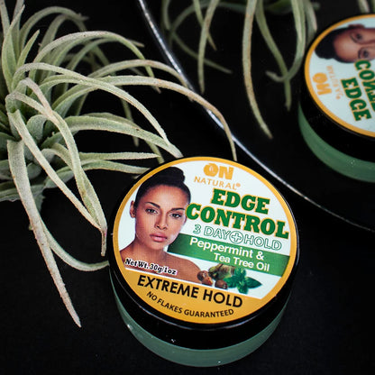 ON NATURAL Edge Control Peppermint and Tea Tree (Extreme Hold)