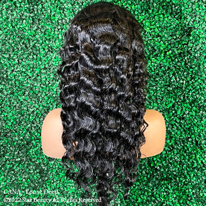 CANA 100% Human Remy Hair 13x4 Lace Frontal - Loose Deep (26"-30")