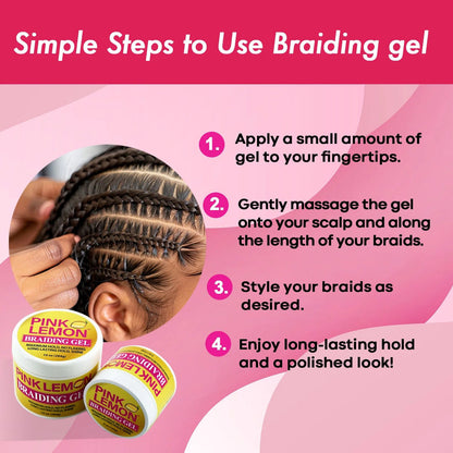 [WHOLESALE] PINK LEMON Braiding Gel